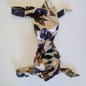 L space camellia bikini swim top size large